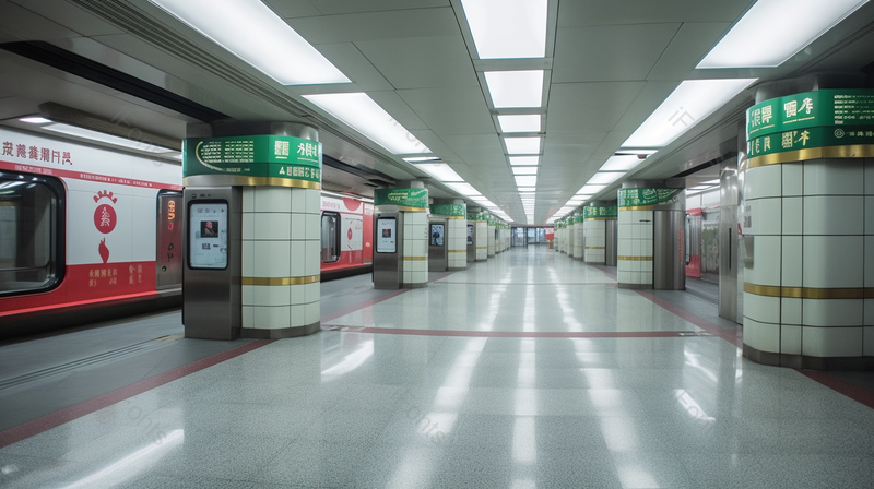 明亮无人的地铁站空旷的火车摄影图,高清,摄影图,摄影图片,图片大全,摄影图免费下载